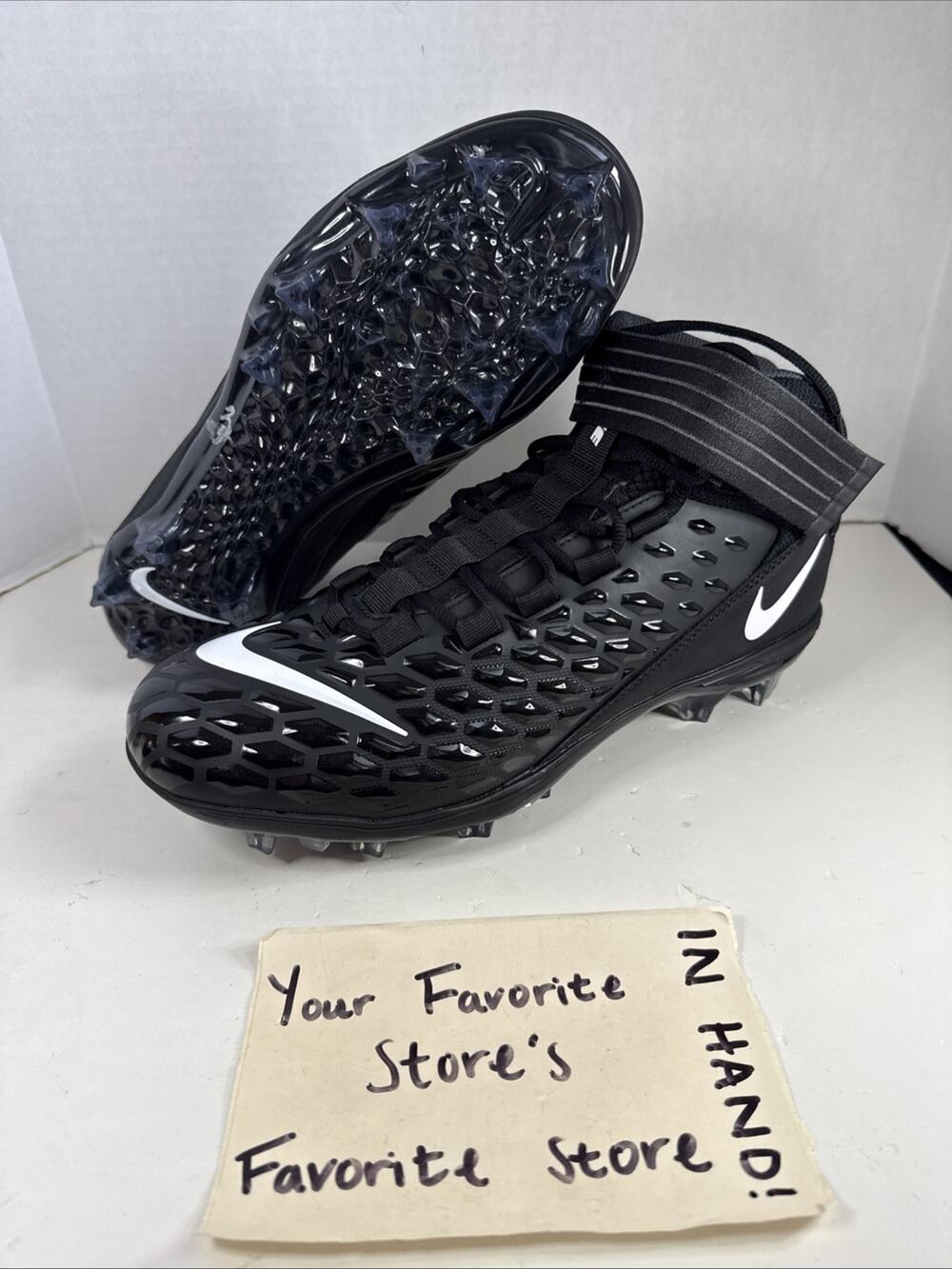 Nike Force Savage Pro 2 Football Cleats Black AH4000-002 Men's Size 11.5 NEW!